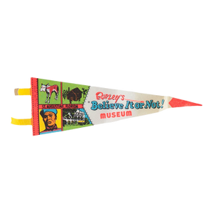 Vintage Ripley's Believe It Or Not Museum Felt Flag Pennant