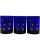 Culver Ltd. Vintage Set of 3 Culver Blue Celestial Sun Stars Moon Tumbler Cocktail Glasses For Sale - Image 4 of 12