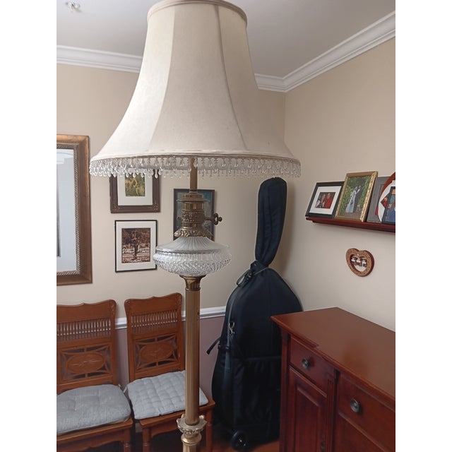 Early 20th Century Brass Floor Lamp For Sale In Baltimore - Image 6 of 6
