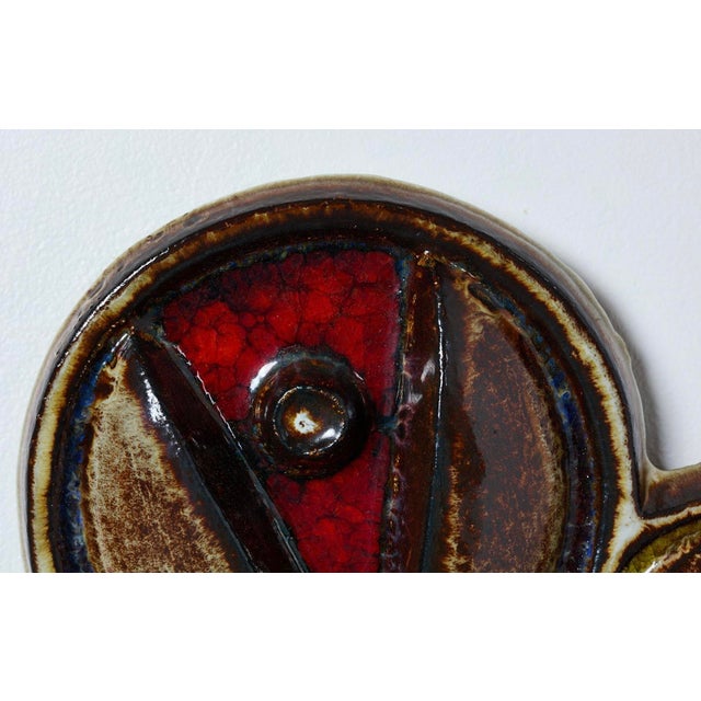 Danish Ceramic Wall Plaque Circa 1960s For Sale In San Francisco - Image 6 of 8