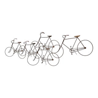 Iconic C. Jere Artisan House Bicycles Wall Sculpture, Signed & Dated ’72 For Sale