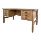 Henning Kjaernulf-Style Oak Two-Sided Desk For Sale
