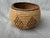 Native American Woven Vintage Geometric Coil Basket For Sale - Image 3 of 15