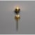Molecule single wall sconce by schwung dimensions: w 12.5 x d 14.4 x h 50.8 cm materials: brass, opal glass weight: 1.7 kg...