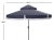 Contemporary Milan 9 Ft Double Top Umbrella - Navy/White For Sale - Image 3 of 4
