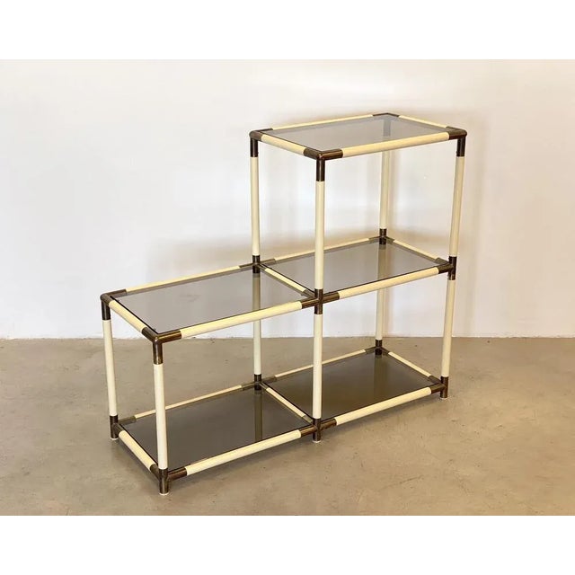 Vintage Shelves in Brass in the style of Banci, 1970s For Sale - Image 5 of 10