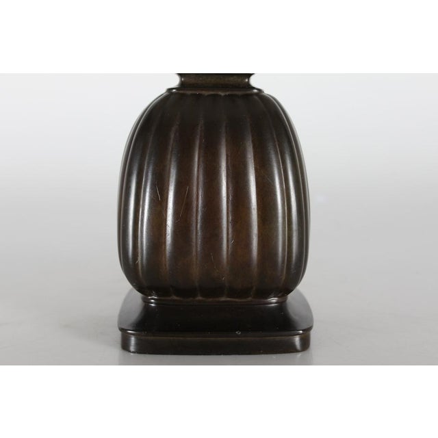 Danish Art Deco Table Lamp in Disco Metal by Just Andersen, 1940s For Sale - Image 9 of 15