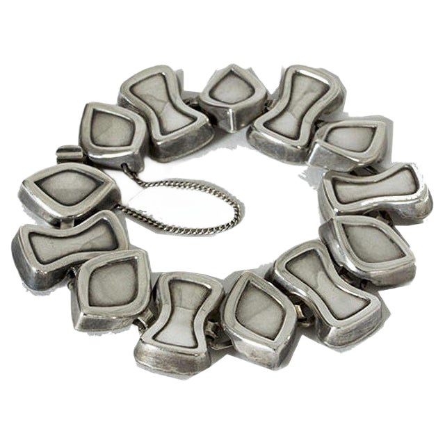 Silver Bracelet from Atelier Borgila, 1958 For Sale
