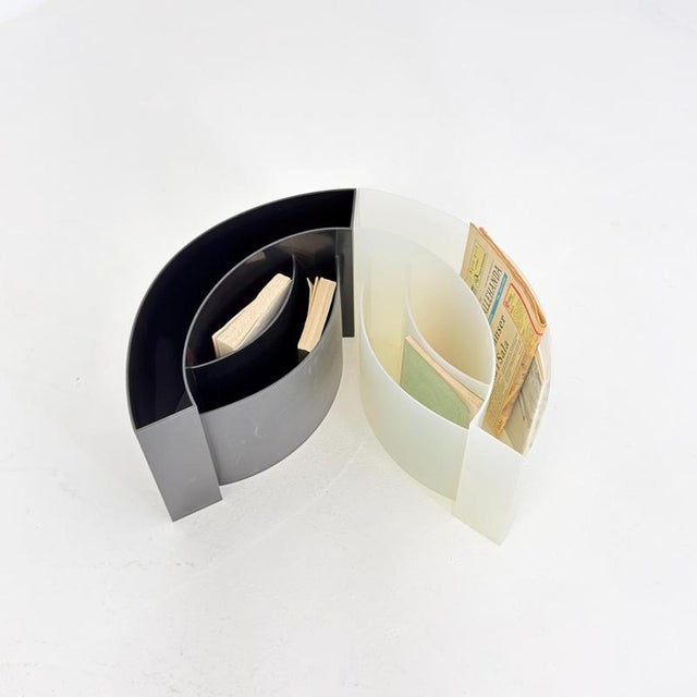Mid-Century Modern Space Age Wave Magazine Rack by Maier Aichen for Authentics, Italy, 1990s For Sale - Image 12 of 13