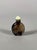 Chinese 19th Century Brown Agate Snuffbox with Black Veins For Sale