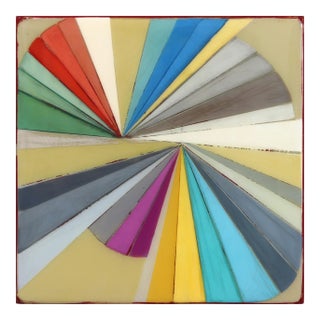 Playful Abstract Resin Painting "Wiggle Room 2" Original Artwork by Ricky Hunt For Sale