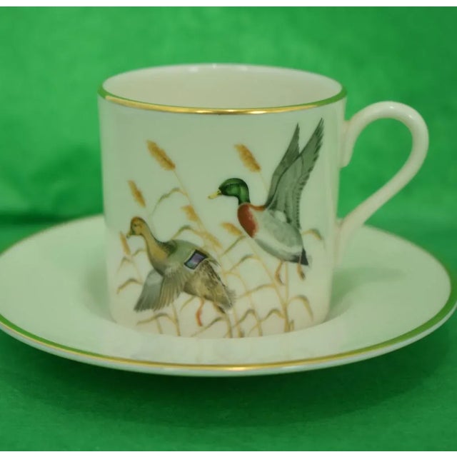 White Set of 6 Circa 1950s Abercrombie & Fitch Pickard China Demitasse Cups & Saucers - 12 Pc For Sale - Image 8 of 11