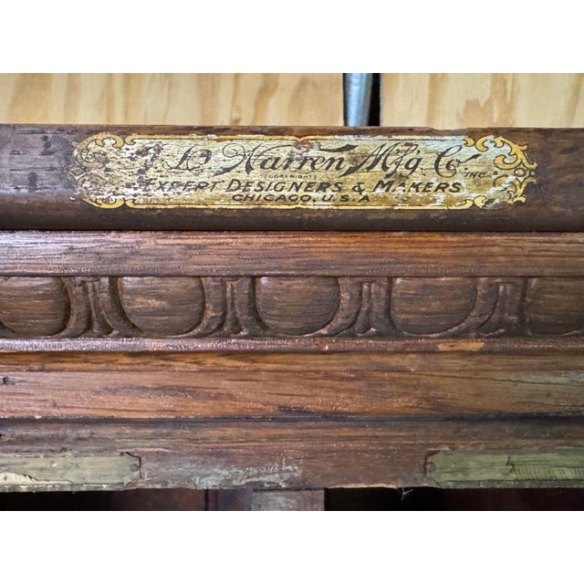 Early 20th Century American Monumental Angled Apothecary Style Cabinet / Display Unit - 85” For Sale - Image 4 of 11