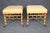 Hickory Chair Furniture Company Pair Regency Style Faux Bamboo Benches or Stools by Hickory Chair For Sale - Image 4 of 12