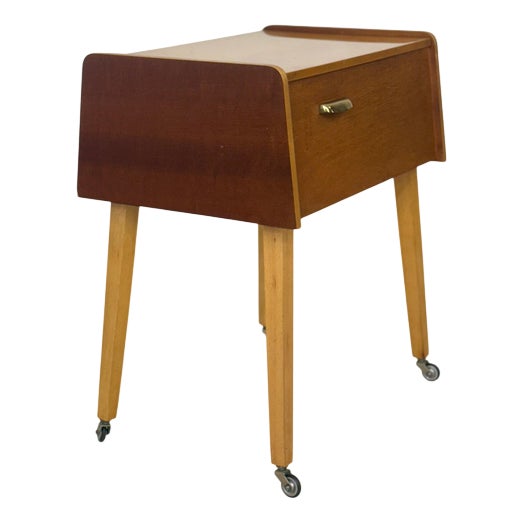 Mid-Century Sewing Table with Drawers For Sale