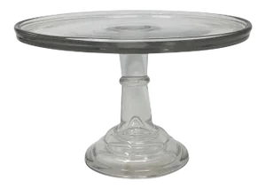 Antique Pedestal Glass Cake Patisserie Stand