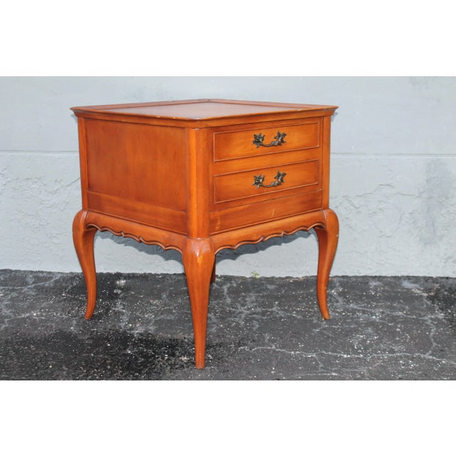Brown 1950 Vintage Traditional Nightstands a - Pair For Sale - Image 8 of 10