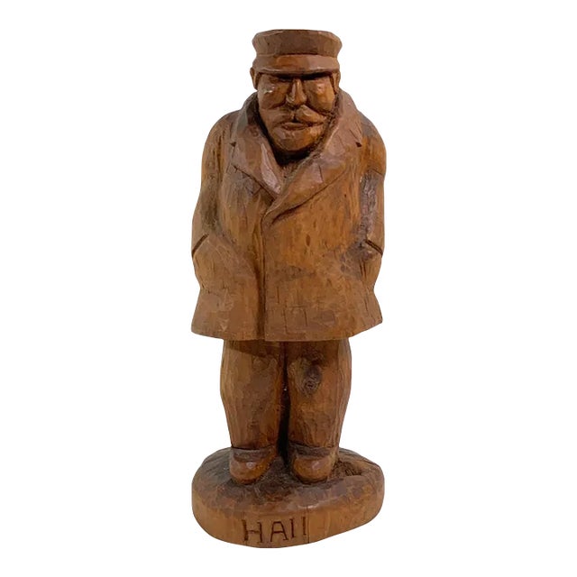 Carving of Sea Captain "Hall" For Sale
