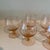 Glass Vintage Rose-Colored Etched Stemware- Set of 8 For Sale - Image 7 of 10