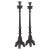 Neo-Gothic Iron Altar Candlesticks, 1900, Set of 2 For Sale - Image 6 of 6
