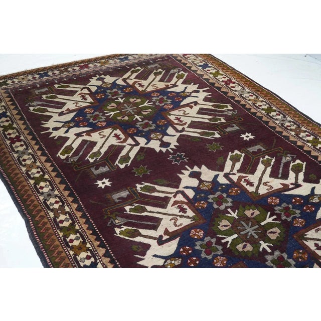 Textile Vintage Kazak Rug 5'4'' x 8'4'' For Sale - Image 7 of 10