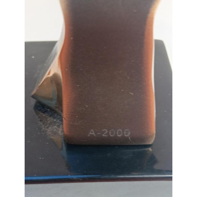 Metal Aluminum & Bronze Sculpture in the Air of His Flight by José Lucas, 2000 For Sale - Image 7 of 10