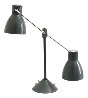 Vintage French Double-Shade Desk Lamp Model 800D from Jumo, 1940s