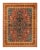 Eclectic Collection Hand-Knotted Area Rug - Orange Collection 9' 1" x 12' 3" For Sale - Image 9 of 9