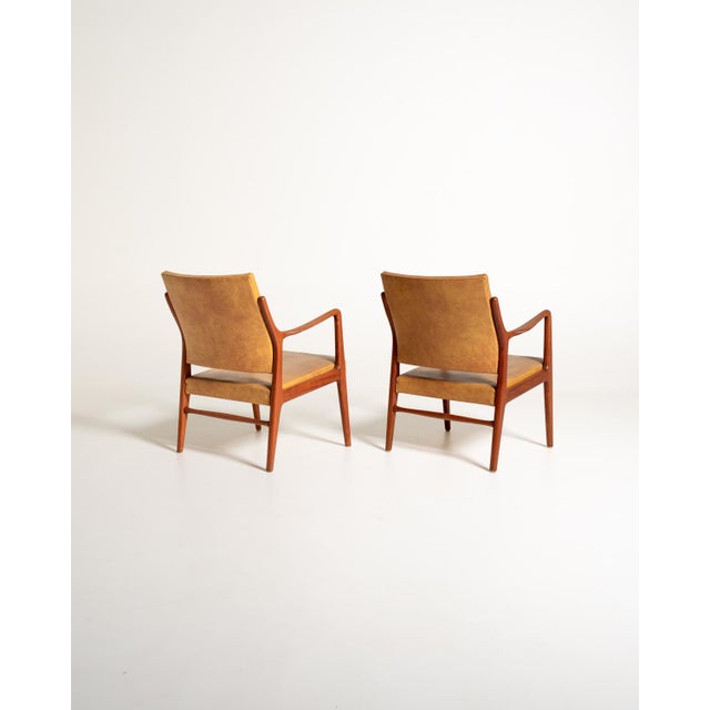 Scandinavian Leatherette Armchairs, 1960s, Set of 2 For Sale - Image 6 of 13