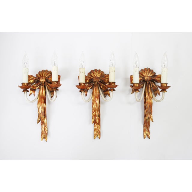 Vintage Italian Wall Lamps, 1970, Set of 3 For Sale - Image 10 of 10