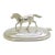 Vintage Italian Handmade Genuine Silver Horse Place Card Holder Made in Florence (Tuscany) For Sale