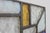 Blue Art Deco Leaded Glass Panel with Geometric Cross Motif, Belgium, 1920 For Sale - Image 8 of 11