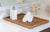 Artifacts Rattan Rectangular Flat Tray in Honey Brown - 19" For Sale In Houston - Image 6 of 9