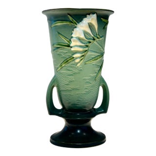 Mid 20th Century Roseville Pottery Vase For Sale