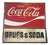 Monumental Double-Sided Coca-Cola “Drugs & Soda” Trade Sign, WPB FL, 1960s For Sale