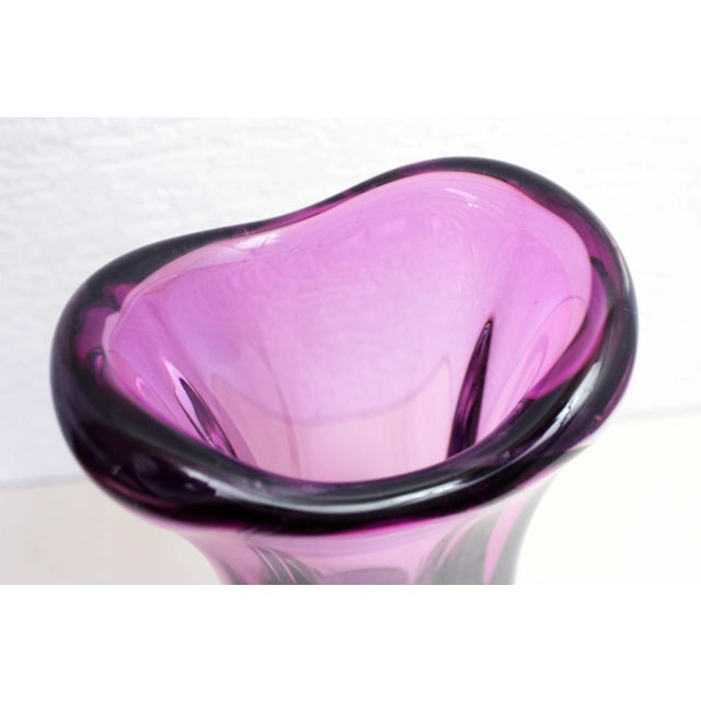 Large Murano Glass Vase For Sale - Image 4 of 11