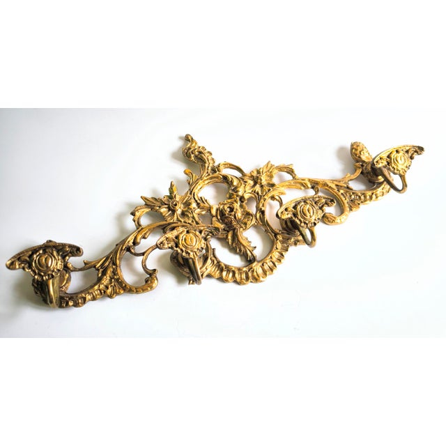 French Imperial-Style Bronze Coat Rack From the 1950s For Sale - Image 10 of 14