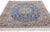 Rococo Vintage Blue Persian Wool & Silk Nain Rug, 03'11 X 06'03 For Sale - Image 3 of 9