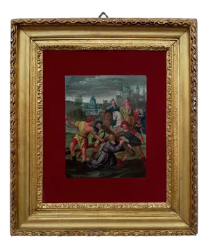 Frans Francken III, Climb to Calvary, 1600s, Oil Painting, Framed