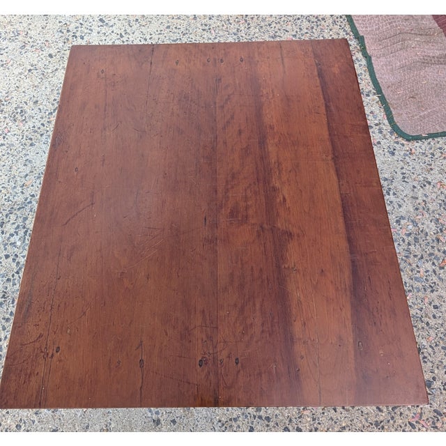 Wood Early 19th Century Antique Sheraton Style Cherry Single Drawer Side Table For Sale - Image 7 of 7
