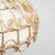 Rustic traditional Rattan ceiling lamp by unknown artisan, Spain, circa 1980. In original condition, with minor wear...