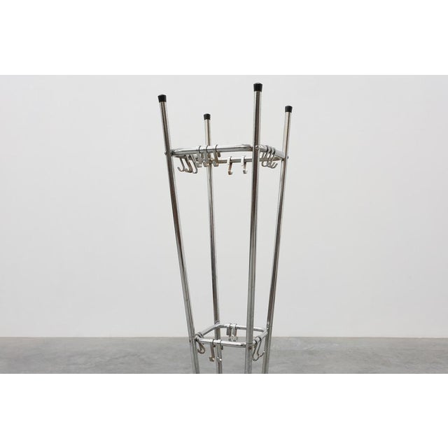 1950s Mid-Century Modern Chrome Coat Rack from Tubax, Belgium, 1950s For Sale - Image 5 of 12