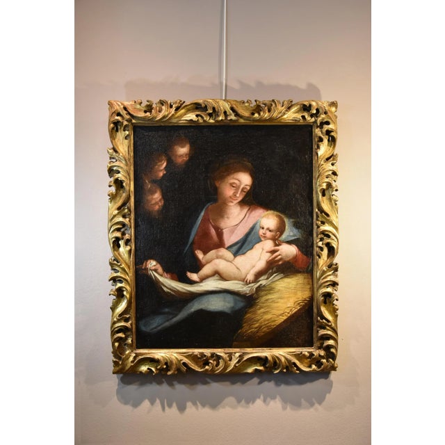 Anton Maria Piola, Madonna and Child, 1700s, Oil on Canvas, Famed For Sale - Image 14 of 16