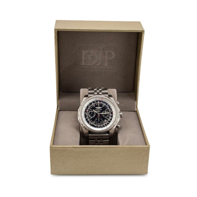 Breitling Bentley Motors 49mm A25362 Chronograph Black Stainless Steel Watch For Sale - Image 10 of 11