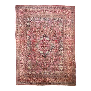 Antique Khorassan Carpet A Madonna-esk QUEEN Rich Rug 10.8 x 14.3 For Sale