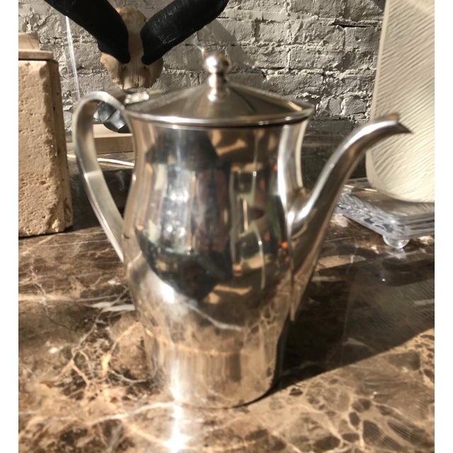 Midcentury Hotel Silver Coffee Pot Chairish