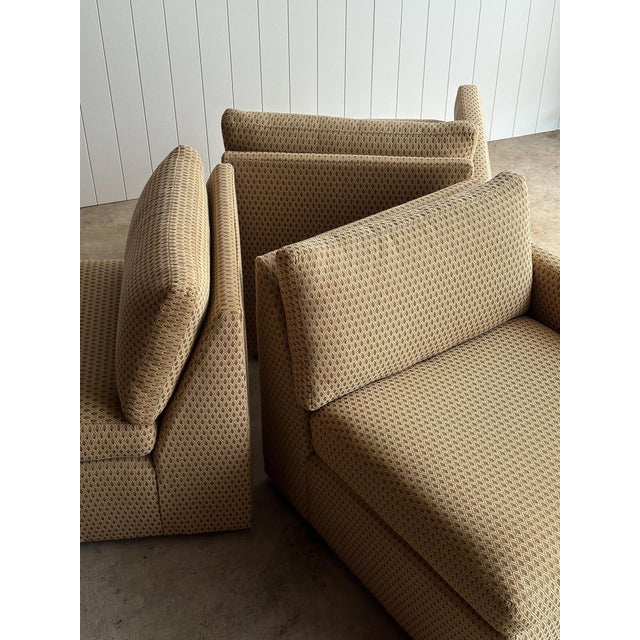 Charles Pfister for Knoll Three-Piece Lounge Sofa in Camel Upholstery, C. 1970s For Sale - Image 14 of 15