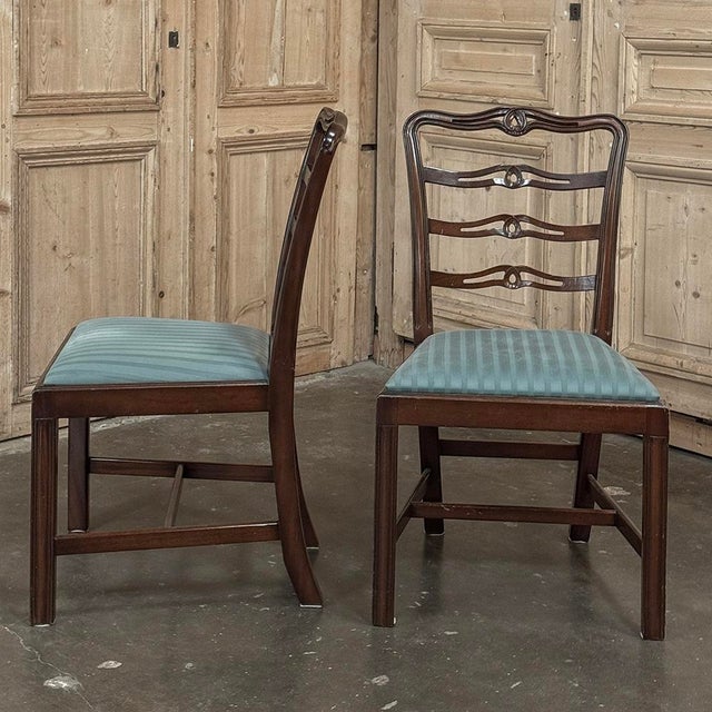 Set of 10 Edwardian Mahogany Dining Chairs Includes 2 Armchairs For Sale - Image 18 of 18