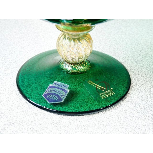 Cenedese Blown Glass Cup For Sale - Image 3 of 6