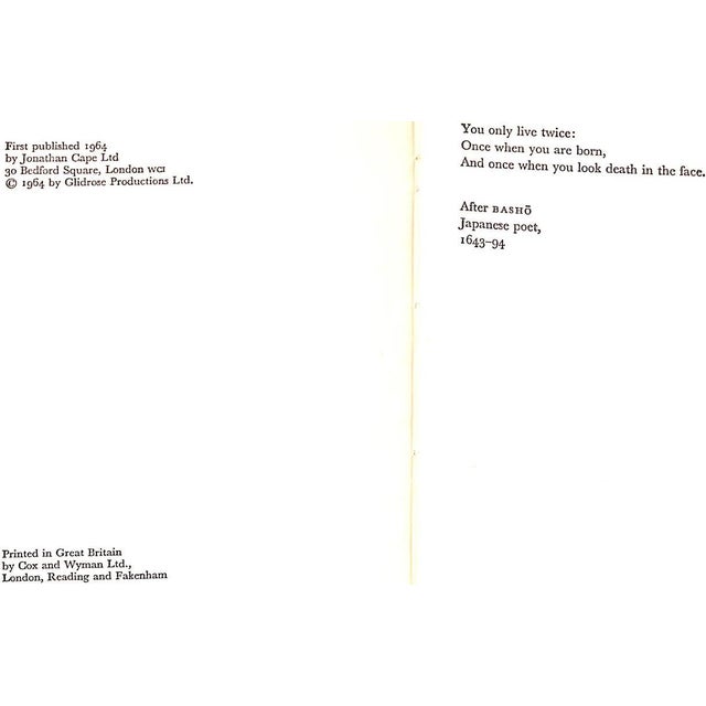 "You Only Live Twice" 1964 Fleming, Ian For Sale - Image 4 of 6